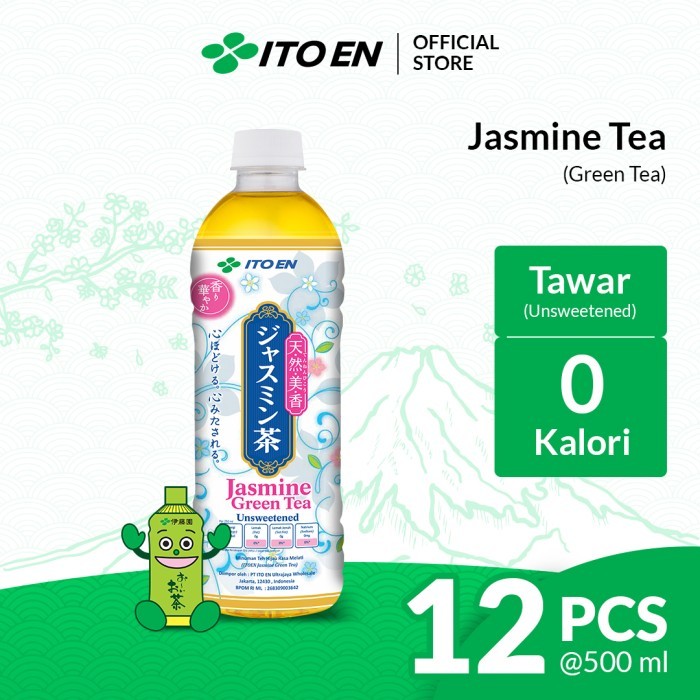 

Diskon Ito En Jasmine Green Tea No Sugar 500Ml Isi 12 Pcs