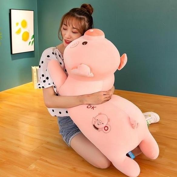 Boneka Babi 80cm Guling Babi Bantal Babi Boneka Guling ONE cs