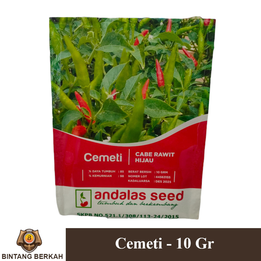 Cemeti 10 Gram Benih Cabe Rawit Tegak Hijau