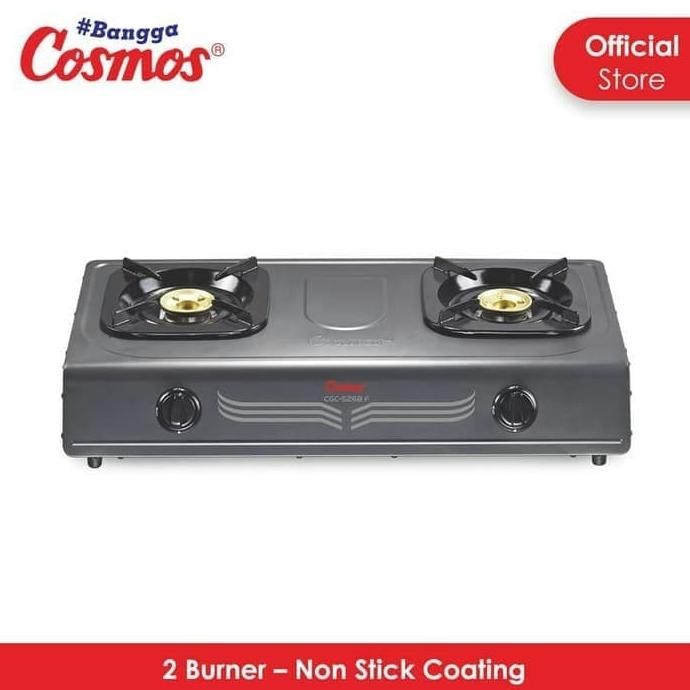 Cosmos Kompor 2 Tungku Kuningan CGC 5268 CEB CGC5268 CEB CGC-5268 CEB