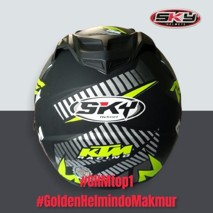Helm Double Visor Dewasa Sky Motif Ktm Duke Jp7 Sni Murah