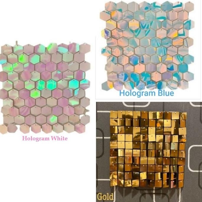 Terlaris Shimmer Wall / Sequin Wall / Backdrop Dekorasi Pesta Manik2 SALE