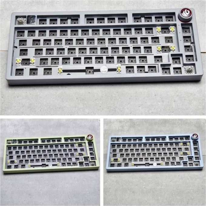 TERBARU - LEOBOG Hi75 RGB Gasket Aluminum Barebone Mechanical Keyboard HI 75