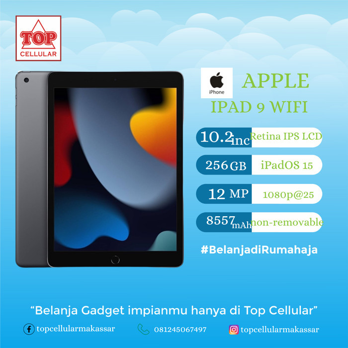 APPLE IPAD 9 WIFI [256 GB] GARANSI RESMI