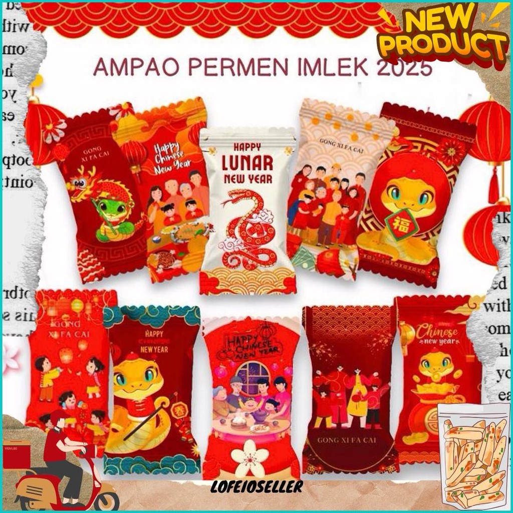 

Amplop Ampao Imlek Terbaru 2025 / Amplop Permen Imlek Murah