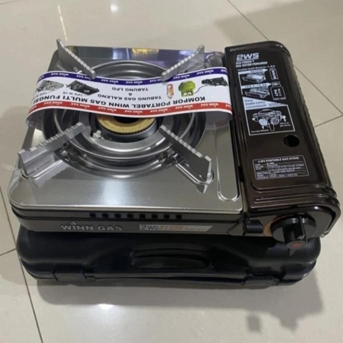 WINN GAS W-2WS Kompor Gas Portable 2 In 1 Doble Safety