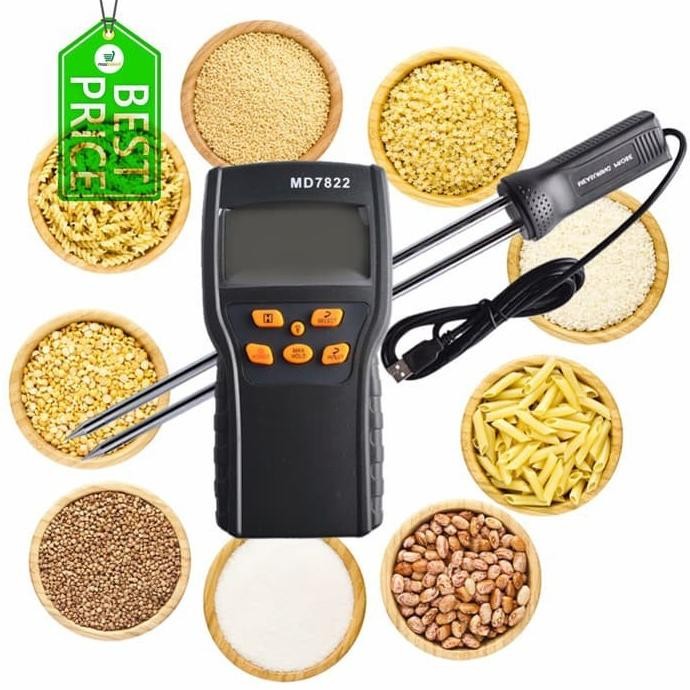 Grain Moisture Meter MD7822 Ukur Kadar Air MD-7822 biji bijian beras