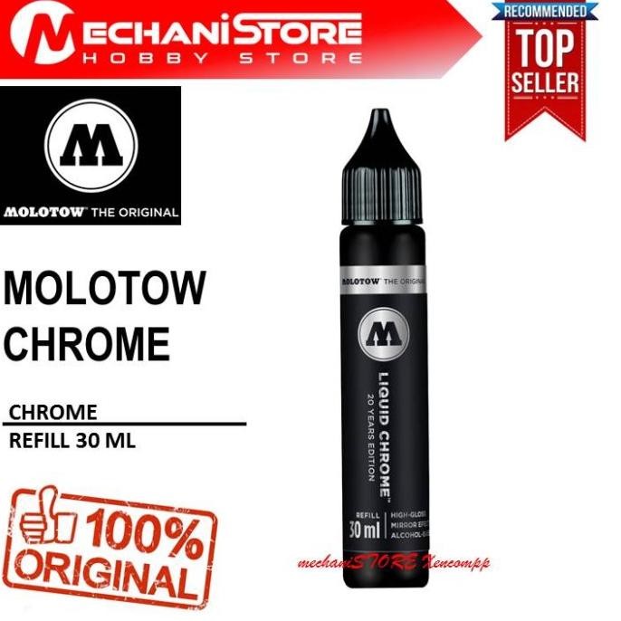

Molotow Liquid Chrome Refill Marker 30 Ml - Cat Gundam Airbrush Mokit
