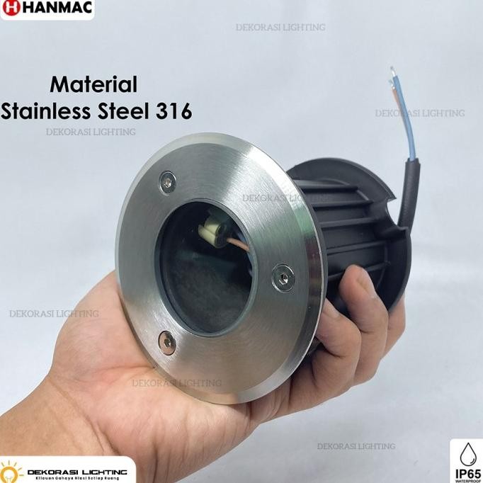 Lampu lantai led tanam sorot focus 12 derajat taman outdoor waterproof