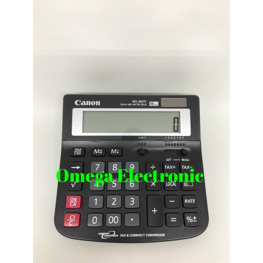 

NEW Canon Calculator WS-260TC - Kalkulator Meja Desktop Office 16 Digits