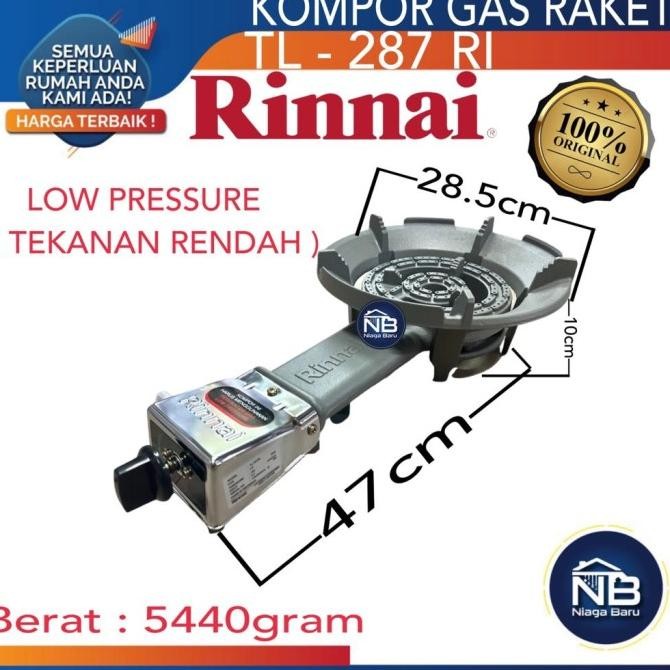 Rinnai Kompor Gas 1 Tungku Kompor Komersil Kompor Mawar Rinai TL 287