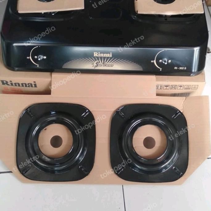 kompor gas rinai 2 tungku teflon