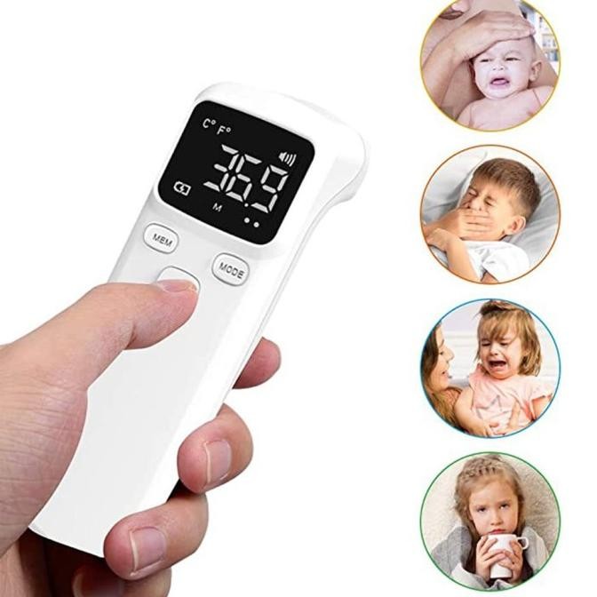 Termometer Dahi Infrared Forehead Thermometer Jk-A007 Gratis Baterai Original Dan Terpercaya