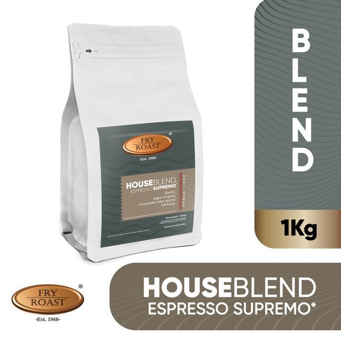

Kopi House Blend Espresso Supremo 1 Kg Biji Dan Bubuk Original Dan Terpercaya