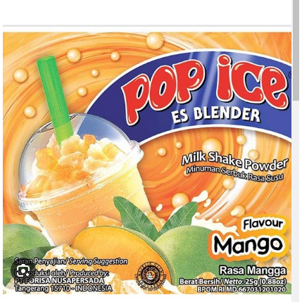 

Pop Ice Mango 1 Renceng 1 Pcs Eceran Original 100%