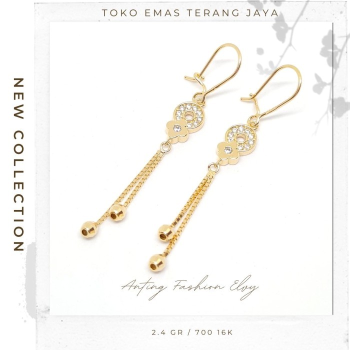Ready ANTING ELVY TERANG JAYA emas kuning 700/16k