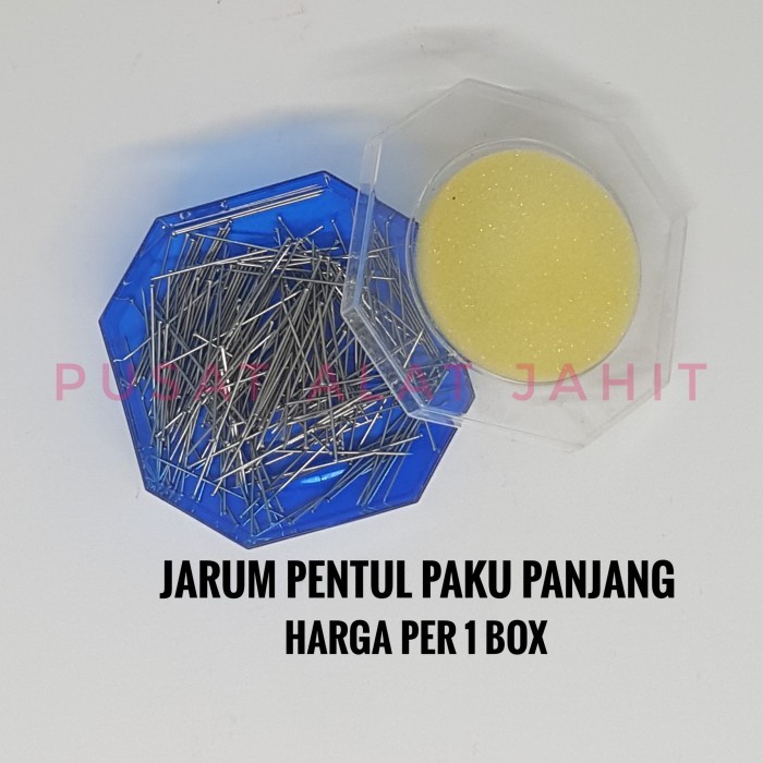 TERBARU JARUM PENTUL PAKU PANJANG JILBAB HIJAB BESI SERBAGUNA OFFICE PINS 3CM