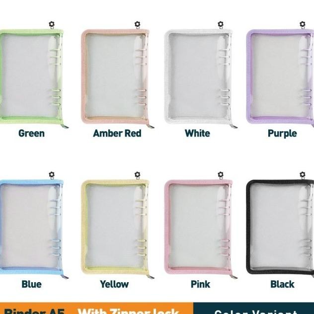 A5 Binder Zipper 6 Ring Album Photocard Pop Foto Card Holder