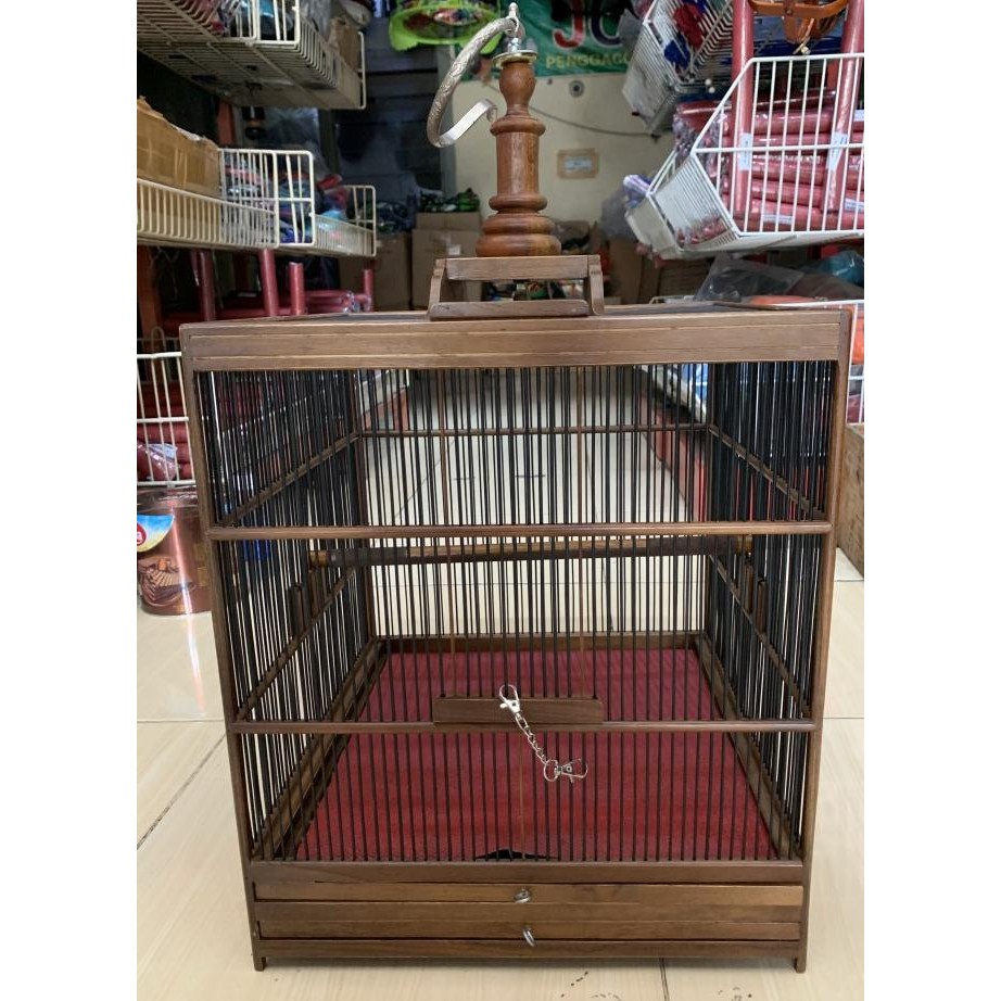 SANGKAR KANDANG KOTAK WAMBI JATI JEPARA RUJI RAPET