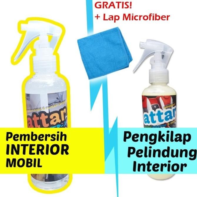 PAKET Pembersih Interior Mobil - Car Interior Cleaner + Semir Kilap