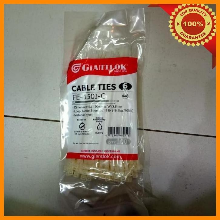 

(BJLI) KABEL TIES/ CABLE TIES UKURAN 150 3,6MM FAST STRAPING