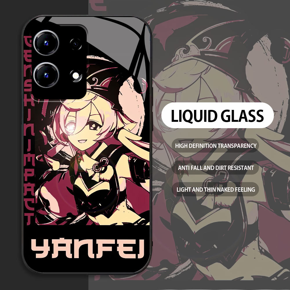 For Xiaomi Redmi Note 10 11 12 13 Pro Max PLUS Lite 10S 11S 10T 5G 4G Casing Skin Handphone  Genshin