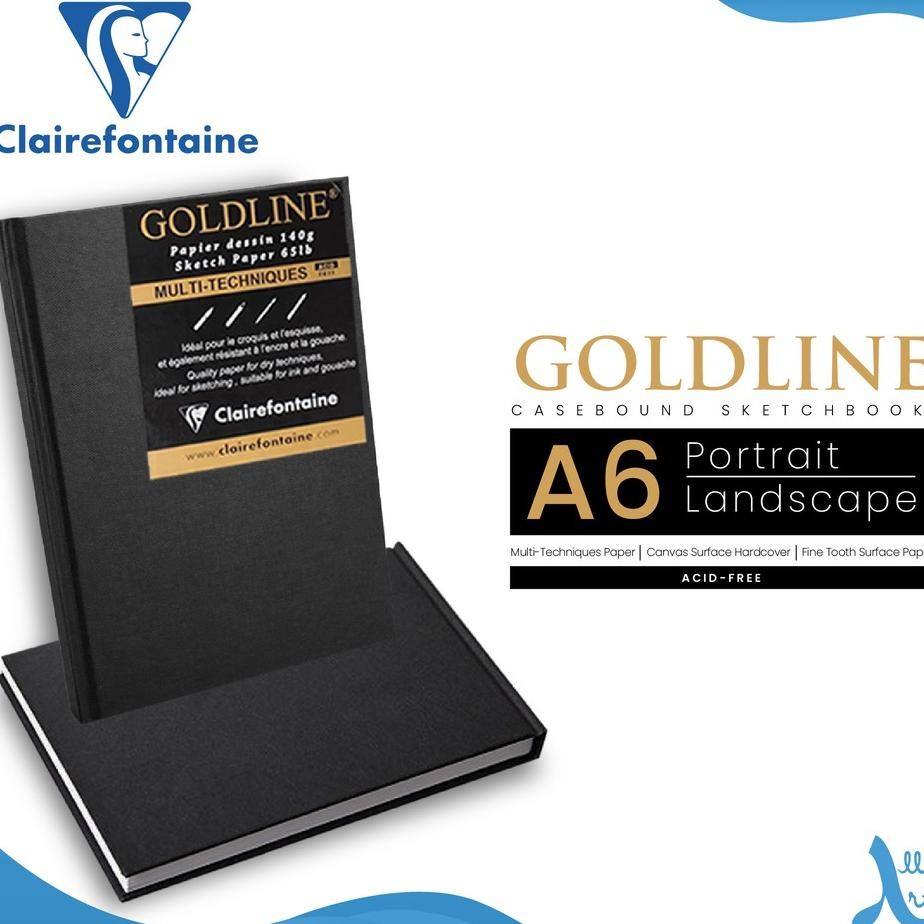 

Clairefontaine A6 Goldhard Cover Etchboo