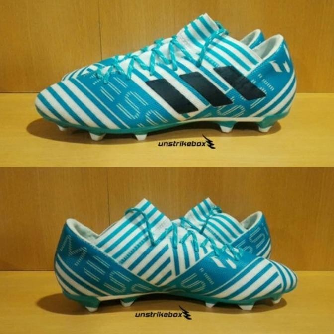 Adidas Nemeziz 17.3 FG - White Blue. Sepatu Bola Size Ukuran 44 46 47. DEL