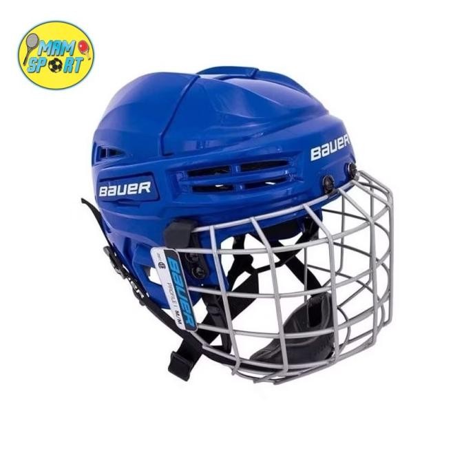 BAUER 4500 HOCKEY HELMET COMBO BLUE HELM HOKI PAS