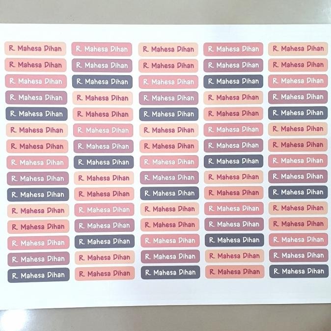 

Sale Stiker Sablon Label Nama Untuk Di Kain / Baju Permanent