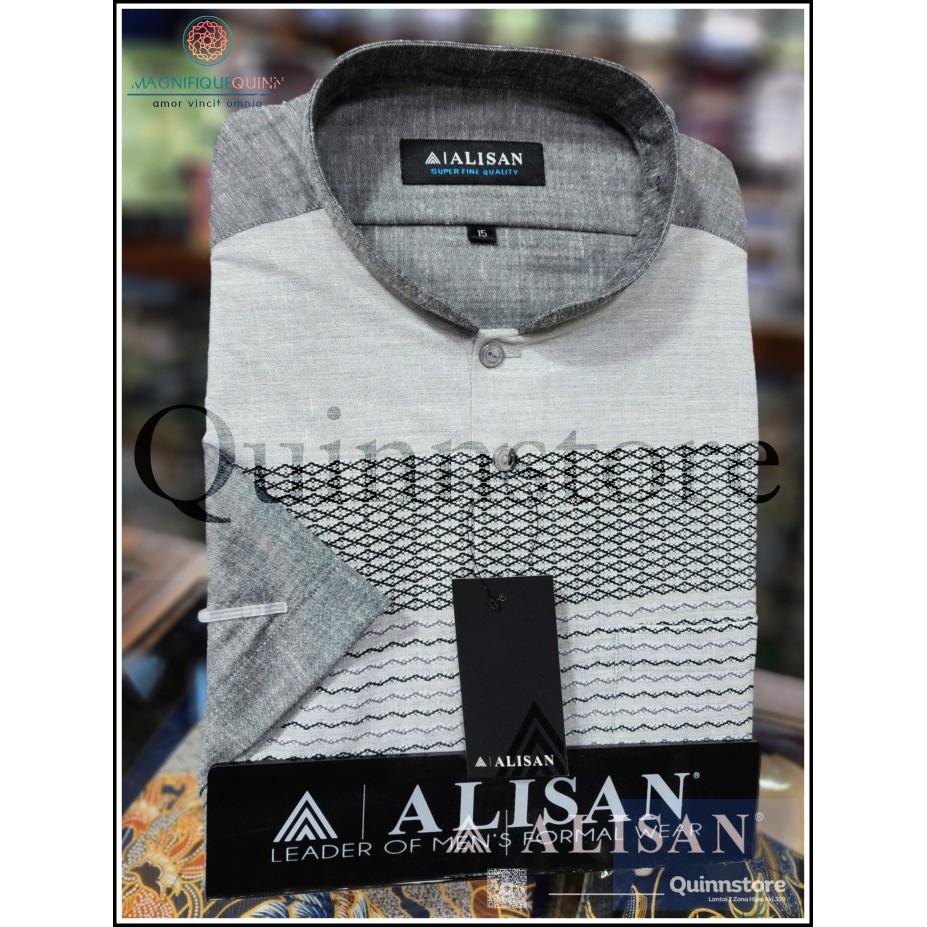 Alisan Original Kemeja Koko Fashion Lengan Pendek - Reguler