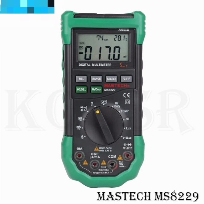 Jual Multimeter With Environment Tester 5 In 1 Mastech Ms8229