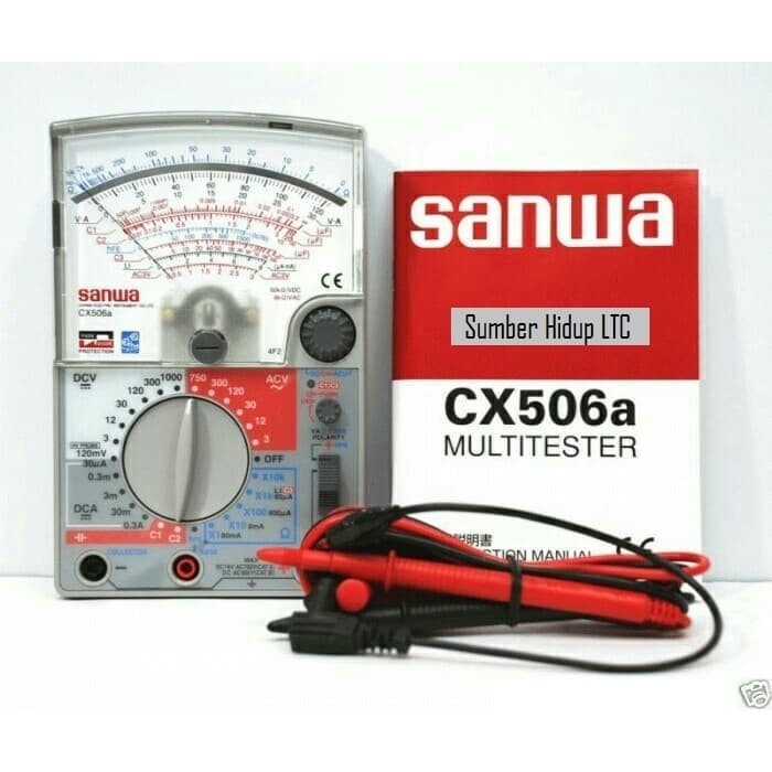 Jual Multimeter Analog Sanwa Cx506A Multitester Manual Asli