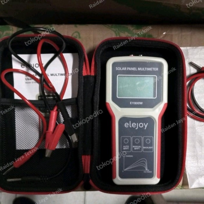 Jual Solar Panel Multimeter Elejoy Ey800W Multitester Digital Panel Surya