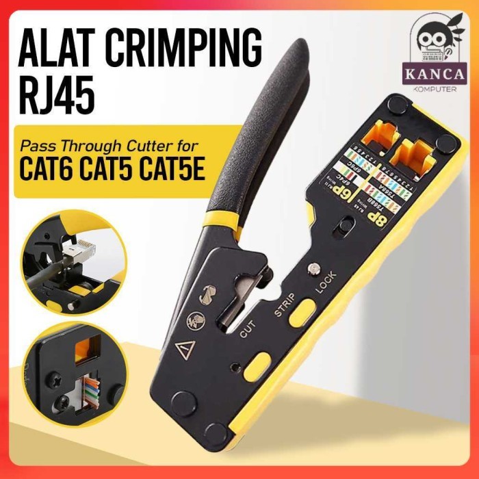 Jual Zoerax Alat Crimping Rj45 Cutter Cat6 Cat5 Cat5E - 6088