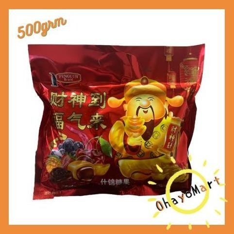 

Lm - Caising permen Aneka rasa Penguin Brand / Permen Imlek Aneka Rasa 500g