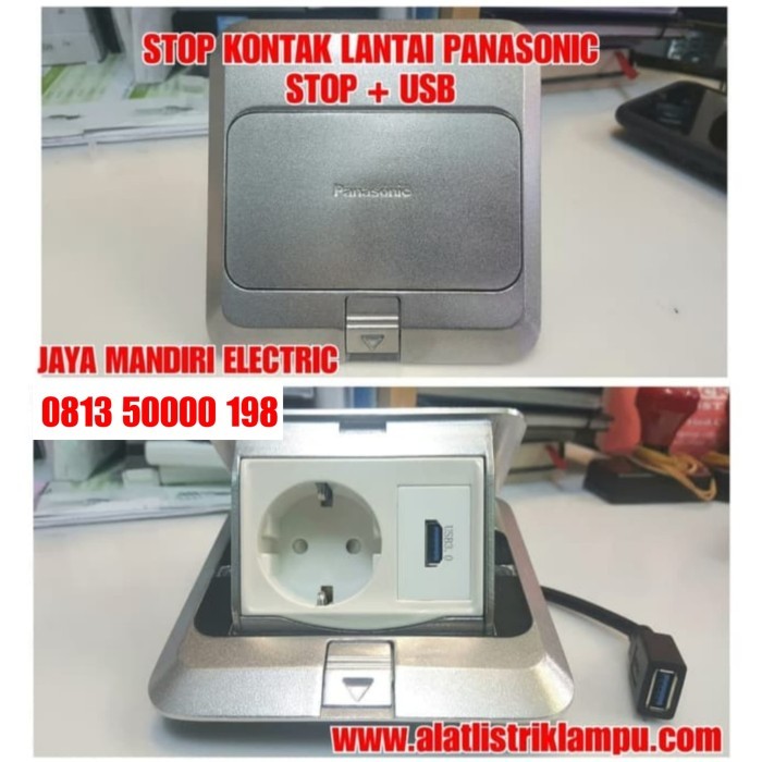 Jual Stop Kontak Lantai Meja Panasonic Stopkontak Usb Floor Socket