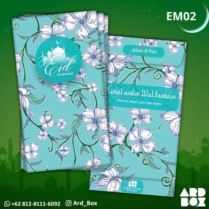 

Custom Amplop Lebaran THR Angpao Idul Fitri Angpau Hari Raya EM02 BS66