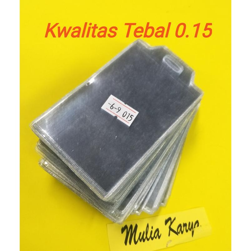 Plastik ID / Mika Name tag 6 x 9 TEGAK TEBAL 0.15