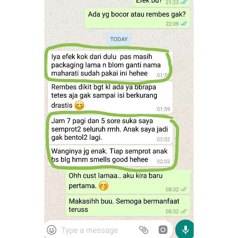 

Serai (Paket Sayang Anak) Minyak Sereh