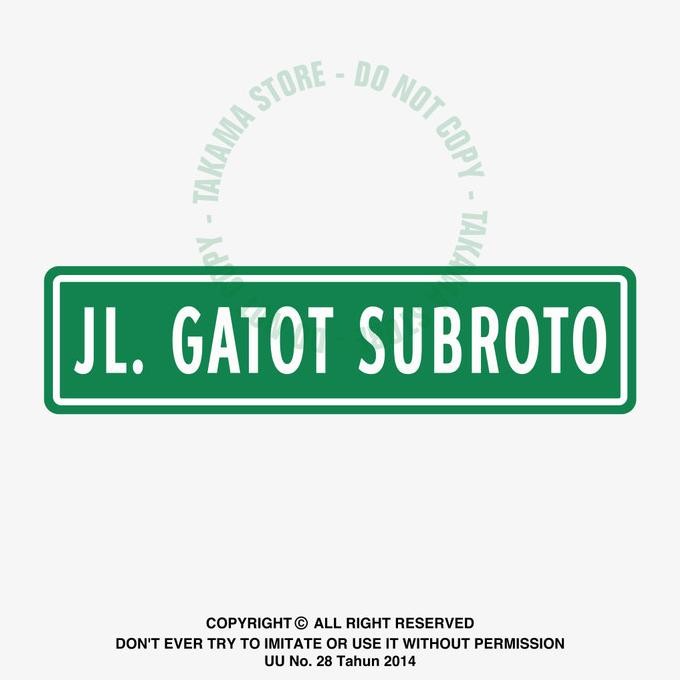 

Rambu Nama Jalan 60Cm X 15Cm Plat Alumunium Terlaris