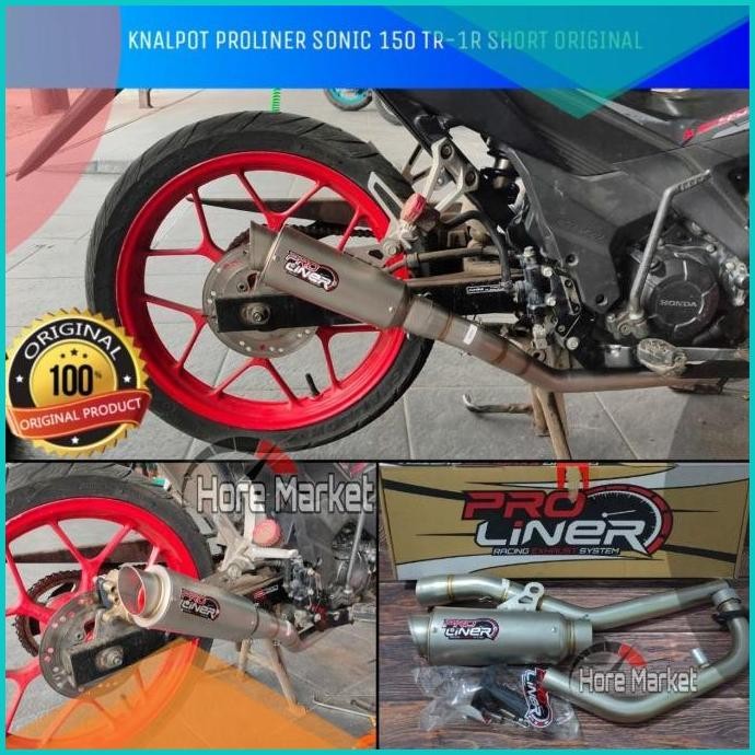 Knalpot Proliner TR 1R Titan Short Sonic 150R Supra GTR 150 Original 0