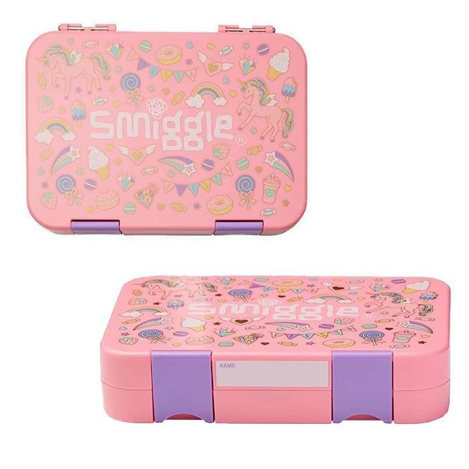 Kotak Bekal Pink Smiggle Fiesta Medium Bento Lunchbox