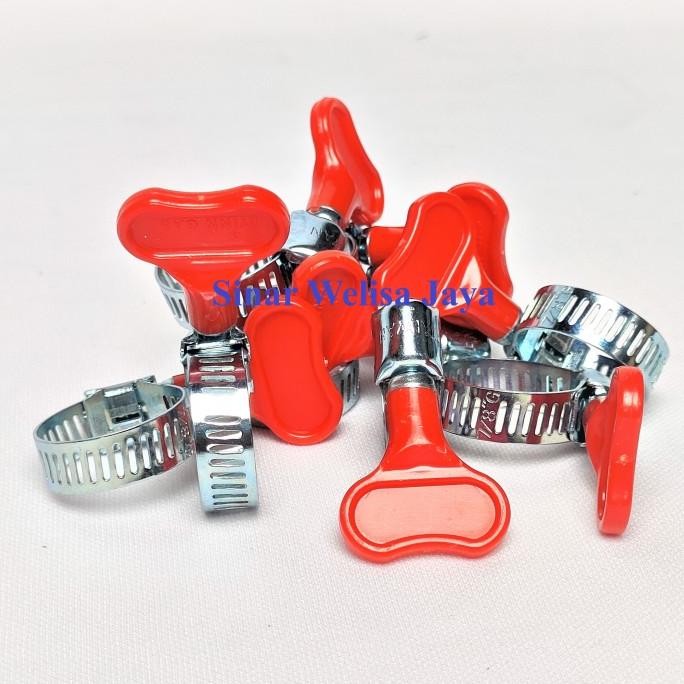 Winn Gas Klem Kuping Selang 7/8" G - Merah per-pack