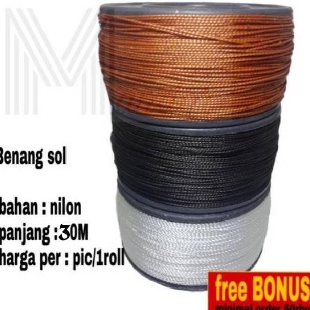 

Benang Bangunan Tali Sol Nilon Nylon Tali Sol Sepatu Coklat Hitam