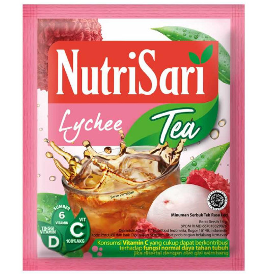 

Nutrisari Lycee Tea 1 Renceng Isi 5 Original Asli