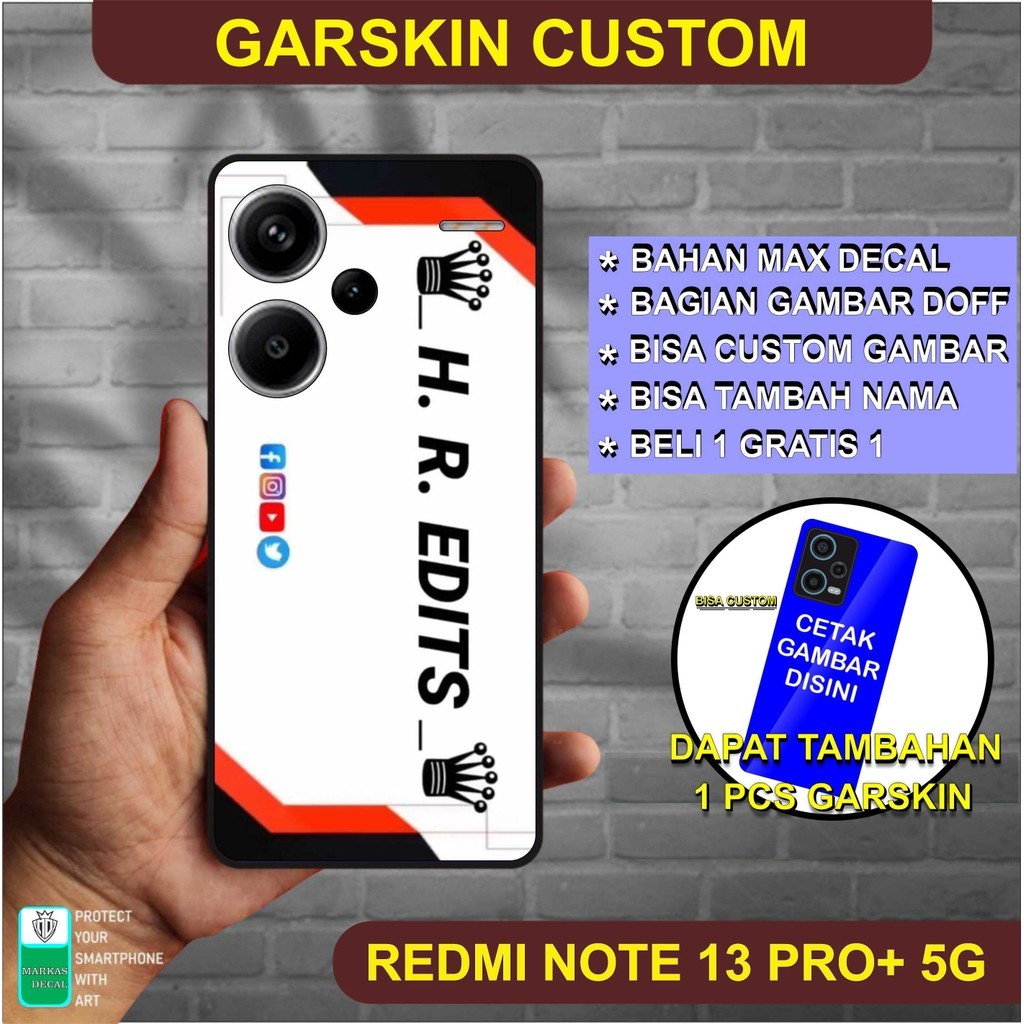 

Wrap* Redmi Note 13 Pro Wrap Skin Stiker Garksin CUSTOM Gratis (2pcs)