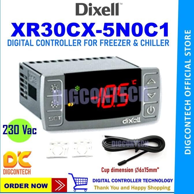XR30CX / XR 30 CX + Prone NTC Digital Thermostat DIXELL 230V
