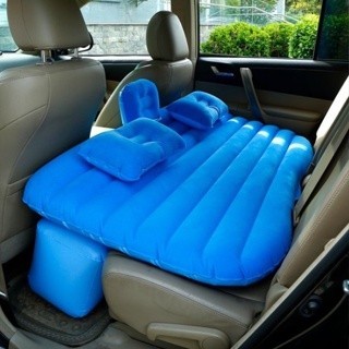 TERLARIS KASUR POMPA ANGIN MOBIL / MATRAS ANGIN MOBIL DENGAN BANTAL - Biru