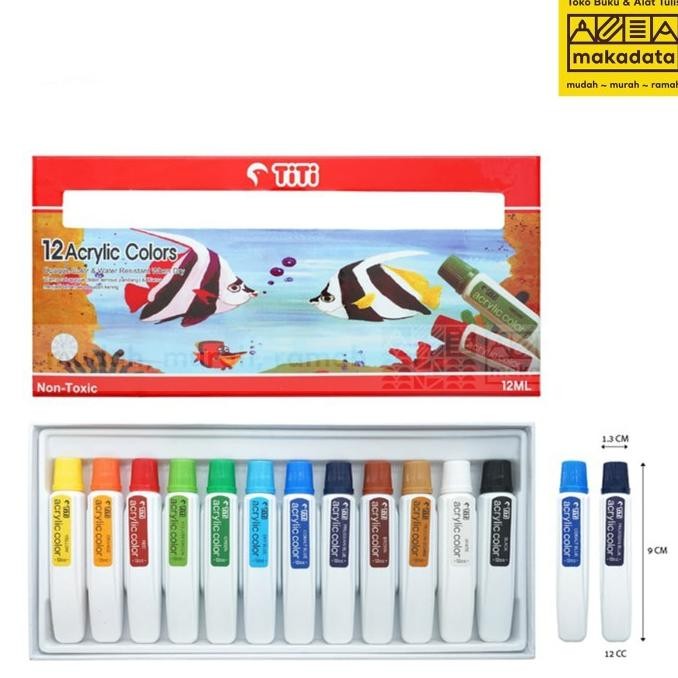 

Sale Cat Acrylic | Akrilik Titi 12 Warna 12Ml Murah